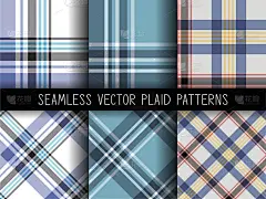 无缝矢量格子图案。格子图案的背景。时尚的几何设计的织物，纺织品，包装等。