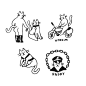 猫咪 手绘 Pin page