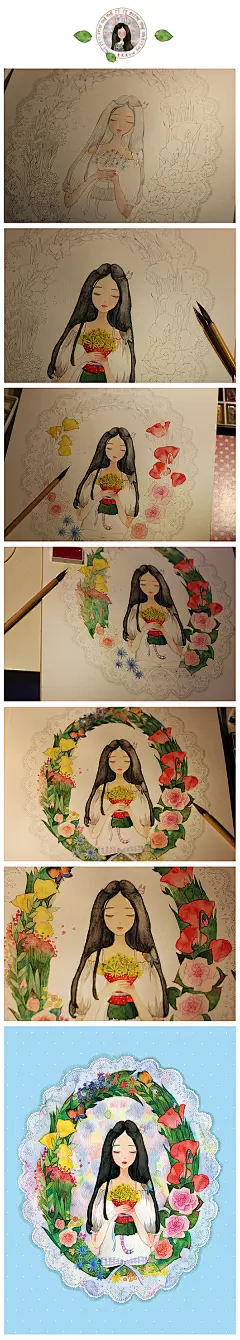 手绘 #插画# #水彩#