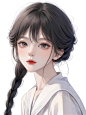超美女生头像，AI绘画也这么好看了-今日头条