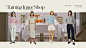three women standing in front of a table with orange juices on it and the caption turning inner shop