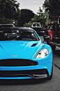 Tiffany blue Aston Martin