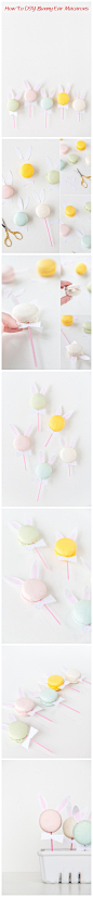 How To #DIY# Bunny Ear Macarons