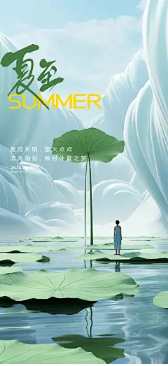 夏至节气海报设计
