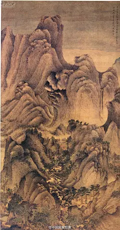 #诗画山河# 明月别枝惊鹊，清风半夜鸣蝉。稻花香里说丰年，听取蛙声一片。七八个星天外，两三点雨山前。旧时茅店社林边，路转溪桥忽见。——《西江月•夜行黄沙道中》南宋诗人辛弃疾，图为（元）王蒙《夏山高隐图》。