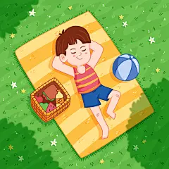 夏天闺蜜好友海边旅行度假游泳装插画水果饮品清凉图案ai设计素材-淘宝网