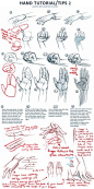 Hand Tutorial 2 by Qinni.deviantart.com ♡ ✤ || CHARACTER DESIGN REFERENCES | Find more at https://www.facebook.com/CharacterDesignReferences if you're looking for: #line #art #character #design #model #sheet #illustration #expressions #best #concept #anim