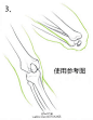 #绘画学习# 关于膝盖的设计绘制学习，需要了解的一些小 tips。3