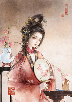 秋茶吖采集到古风底图—有人物