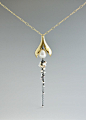 Split Pod Necklace: Catherine Grisez: Gold, Silver, & Pearl Necklace | Artful Home: