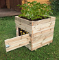 The best way to grow potatoes in a small space - Kostuch Square Potato Planter Box