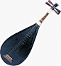 黑色琵琶中式乐器PNG免抠图素材-觅元素png设计元素