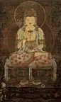 作品名称：朝鲜 水月观音
朝鲜初期作品。