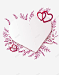 粉色浪漫爱心植物边框纹理 免抠png 设计图片 免费下载 页面网页 平面电商 创意素材
