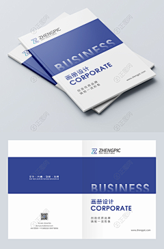 正图网采集到企业画册_公司宣传单册模板www.zhengpic.com