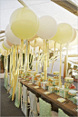 夏季婚礼布置色彩是属于柠檬黄和鹅黄色的天下
