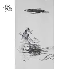 【器世界】名家字画 书画 国画 收藏品 #禅意山水画 孙进手绘原稿 -对山 - 视觉中国设计师社区