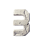   3D石头字 数字 26个英文字母 透明 PNG素材 3D碎石组合英文字母 半透明 气球 阿拉伯数字 钢铁英文字体 镂空数字PNG 油彩喷溅效果英文字 (358)