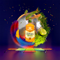 Ballantines BRASIL Campaign : Our rep in Spain, BEETA, commissioned us to create some graphics for the Ballatines Brasil campaign of Pernod Rircard Spain.The idea was to convey the Brazilian spirit of the new drink, Ballantines Brasil, with some objects, 