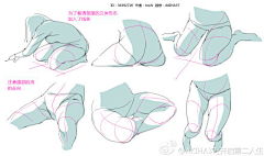 阿曜曜采集到＋局部上色作畫－腿