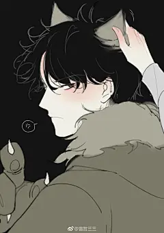 #沈升#  万圣节快乐~
狼人的耳朵不可以随便捏!（真的不是狗吗？） ​​​​