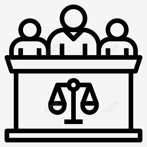 法庭法官法律图标 页面网页 平面电商 创意素材-花瓣网