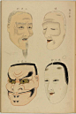 #色彩# 能面绘·島田延一·画 1906年