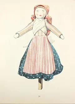 1 2 3!我们都是木头人。《Folk-Toys Les Jouets Populaires》一本记录民间木质玩具的绘本。作者：Hercik Emanuel