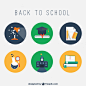 Back to school education icons 
