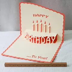 博客來-3D立體紙雕生日卡‧生日蛋糕特惠套組2入