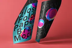 富有光泽的单页传单海报设计提案样机模板 Gloss Branding Psd Paper Mockup这是一组光滑的折叠式psd纸品牌样机，可在现代品质的展示柜中展示任何设计。使用智能图层轻松添加任何图形。
