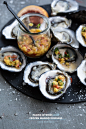 Pacific Oysters With Frozen Mango Dressing - Cook Republic