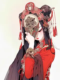 国潮风精致古风美女插画 (1)_看图王(2)