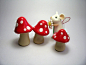 Set of 3 Toadstools