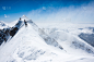 山脊,大风雪,狭窄的,平衡,山顶,山,徒步旅行,瑞士,雪,极限运动