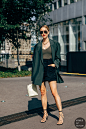 Haute Couture Spring 2019 Street Style: Pernille Teisbaek : Pernille Teisbaek before the Acne fashion show.