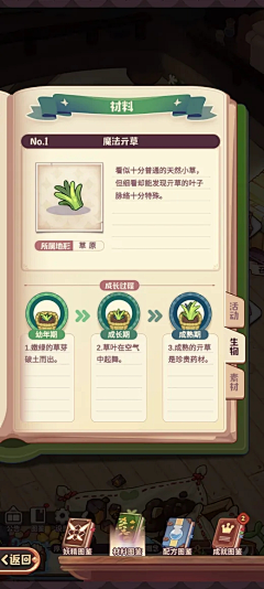 采蘑菇的小女孩儿采集到魔法风格UI界面