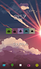 晴朗的天空Android的主屏幕mazm - MyColorscreen