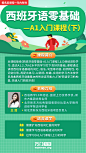 西班牙，语言，零基础，A1，入门，课程，平面，海报，详情页