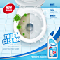 Antibacterial toilet cleaner advertisement Free Vector