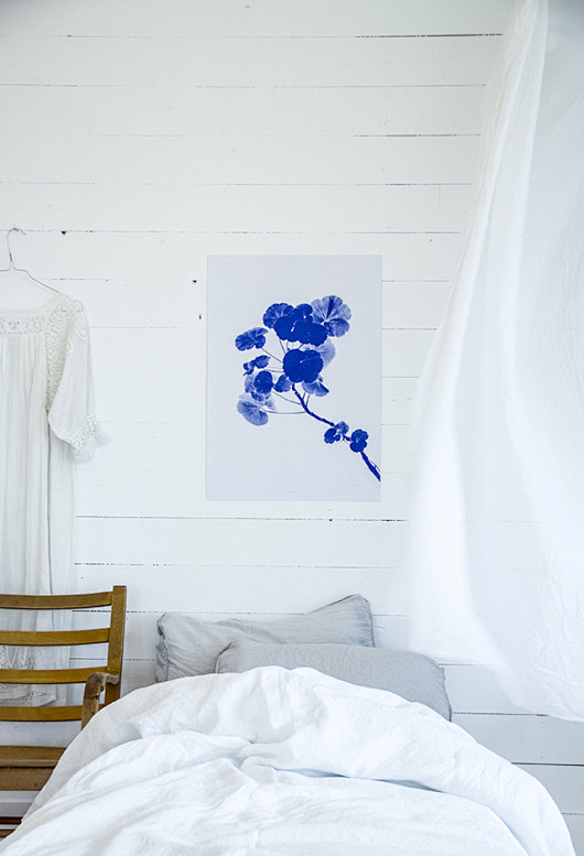 白蓝，卧室