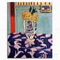 Henri Matisse 马蒂斯 蓝地毯和粉杜鹃 装饰画无框画客厅卧室酒吧-淘宝网
