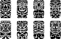 125#非洲风原著土著民族人脸抽象图腾 图像符号 AI适量文件设计素-淘宝网