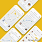33屏租车应用设计套件 Yunu – Taxi App UI Kit .sketch .xd .figma