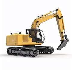 建筑施工车辆挖掘机模型图片