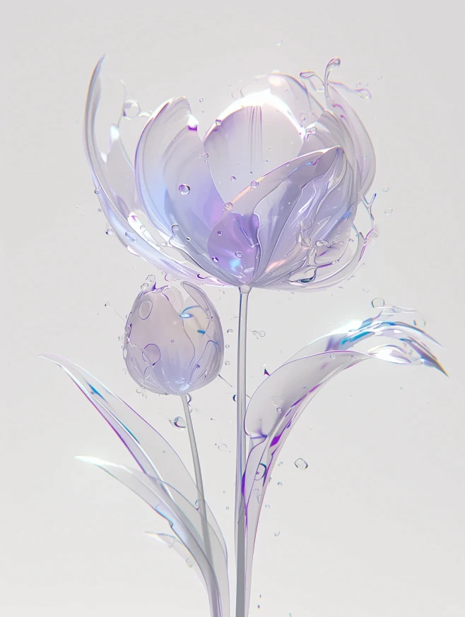 Midjourney | 水晶郁金香 -...