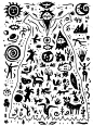 森林精灵，自然动物，童话人物-矢量插图，背景