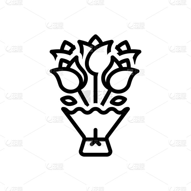 玫瑰,花束,符号,热情,清新,计算机图标...