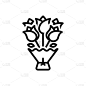玫瑰,花束,符号,热情,清新,计算机图标,图像,花瓣,品牌名称,矢量