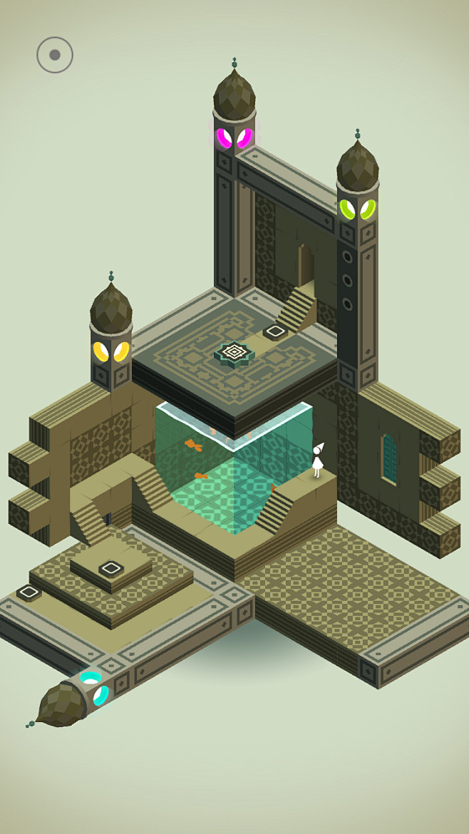 纪念碑谷1#插画#配色#2.5D场景#等...